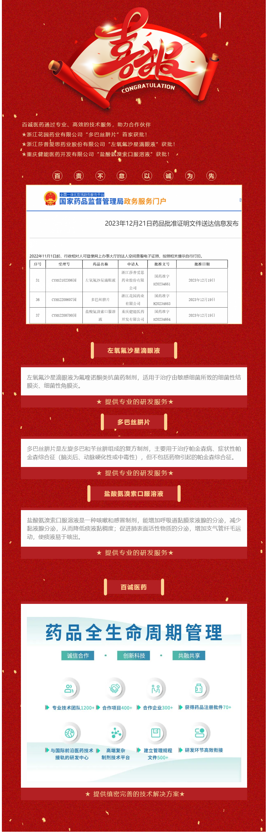 捷报频传！百诚医药助力合作伙伴3个品种获批！.png